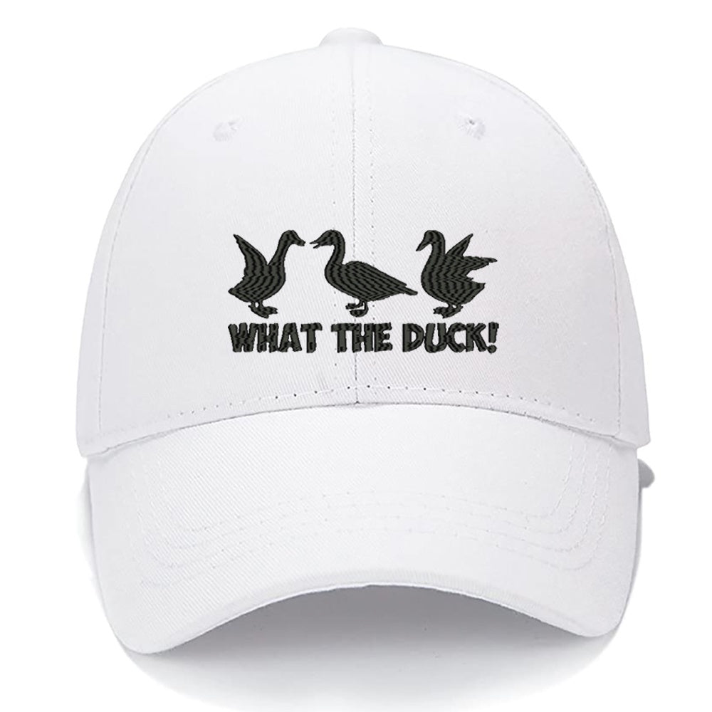 What The Duck Hunting Men Women Unisex Baseball Cap Classic Low Profile Adjustable Strapback Baseball Cap Dad-Hat
