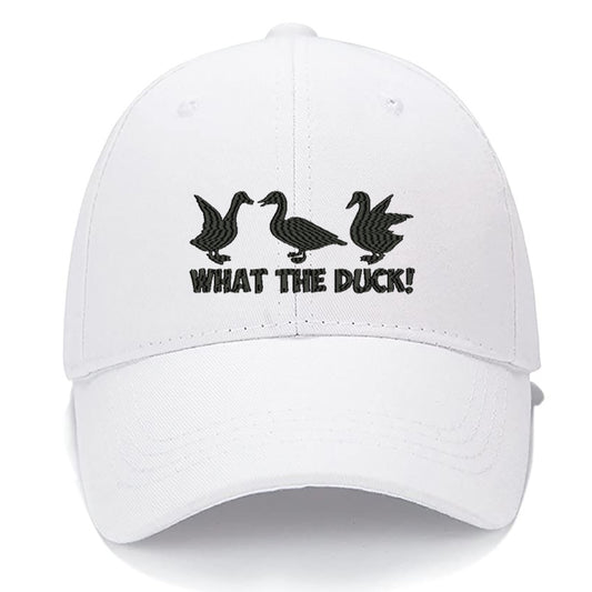 What The Duck Hunting Men Women Unisex Baseball Cap Classic Low Profile Adjustable Strapback Baseball Cap Dad-Hat