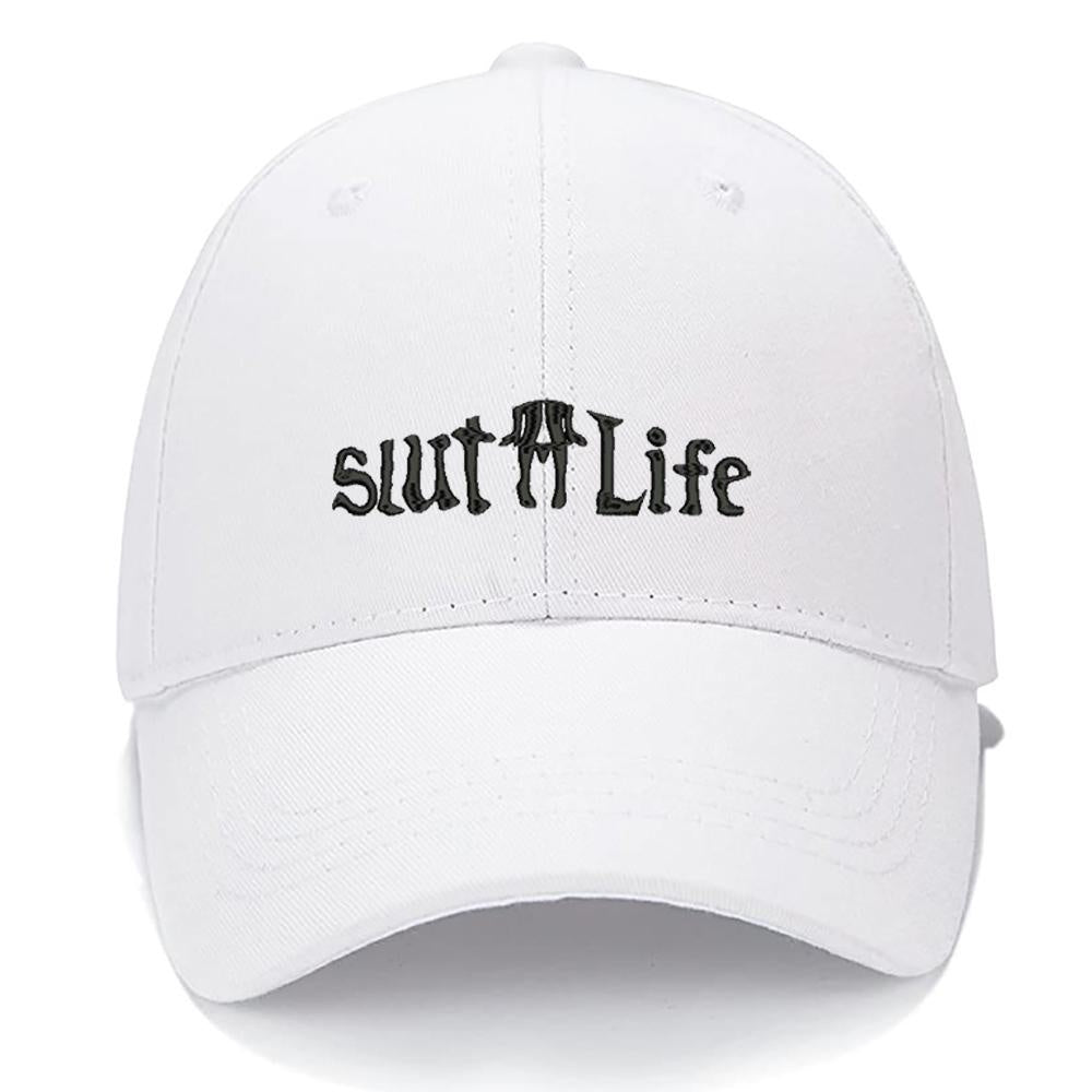Slut Life Girl Men Women Unisex Baseball Cap Classic Low Profile Adjustable Strapback Baseball Cap Dad-Hat