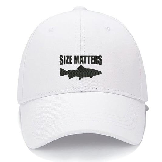Size Matters Fishing Men Women Unisex Baseball Cap Classic Low Profile Adjustable Strapback Baseball Cap Dad-Hat