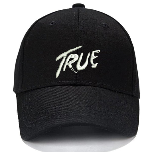 Letters True Men Women Unisex Baseball Cap Classic Low Profile Adjustable Strapback Baseball Cap Dad-Hat