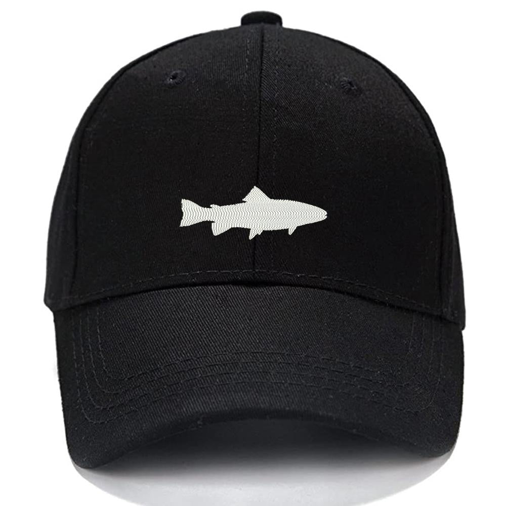 Salmon fish fishing fisherman Men Women Unisex Baseball Cap Classic Low Profile Adjustable Strapback Baseball Cap Dad-Hat