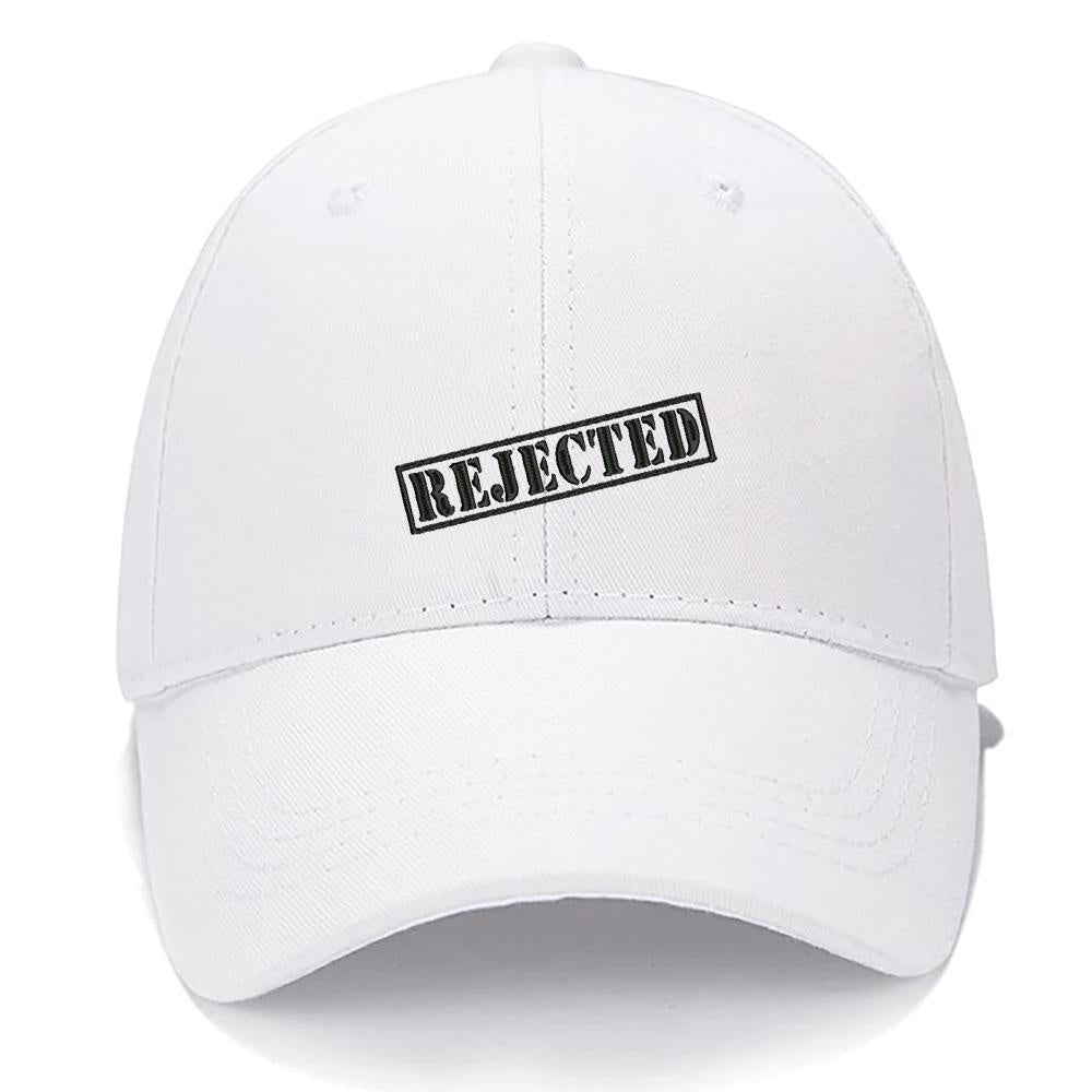 Rejected Men Women Unisex Baseball Cap Classic Low Profile Adjustable Strapback Baseball Cap Dad-Hat