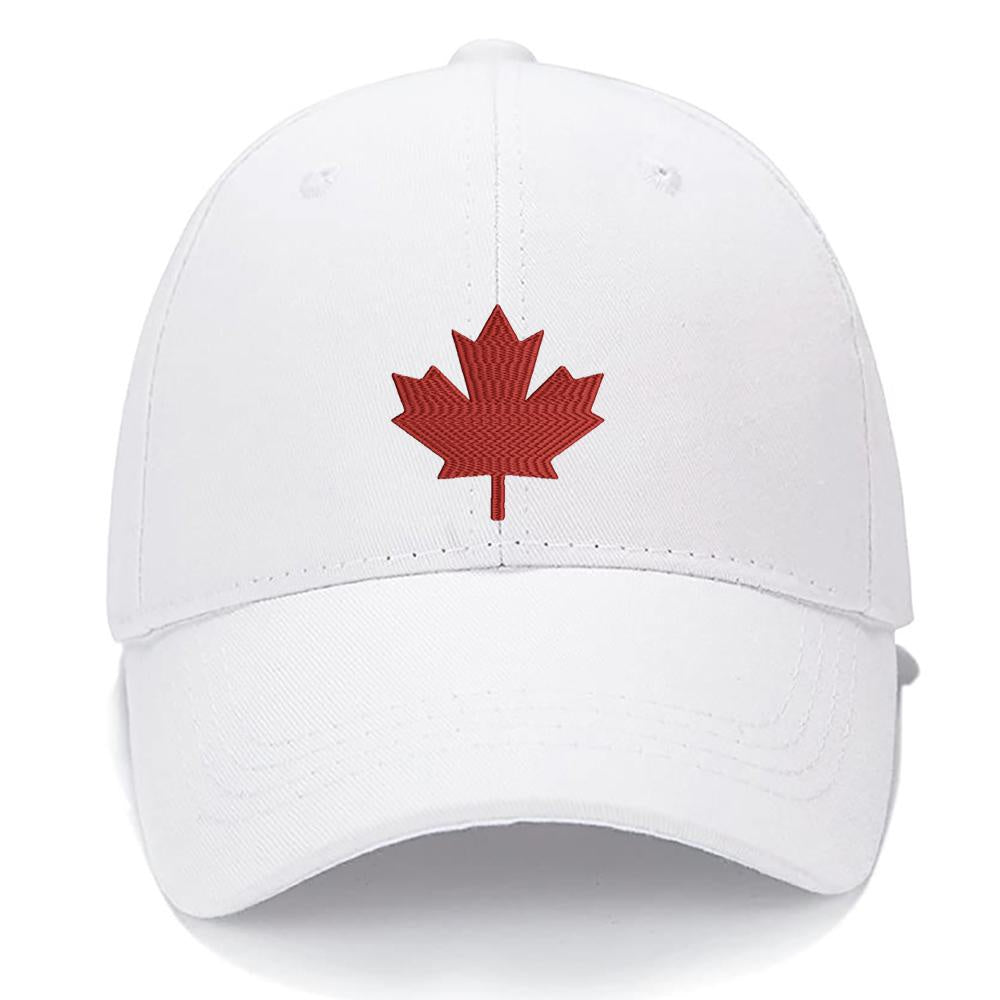Red Maple Leaf Canada Men Women Unisex Baseball Cap Classic Low Profile Adjustable Strapback Baseball Cap Dad-Hat