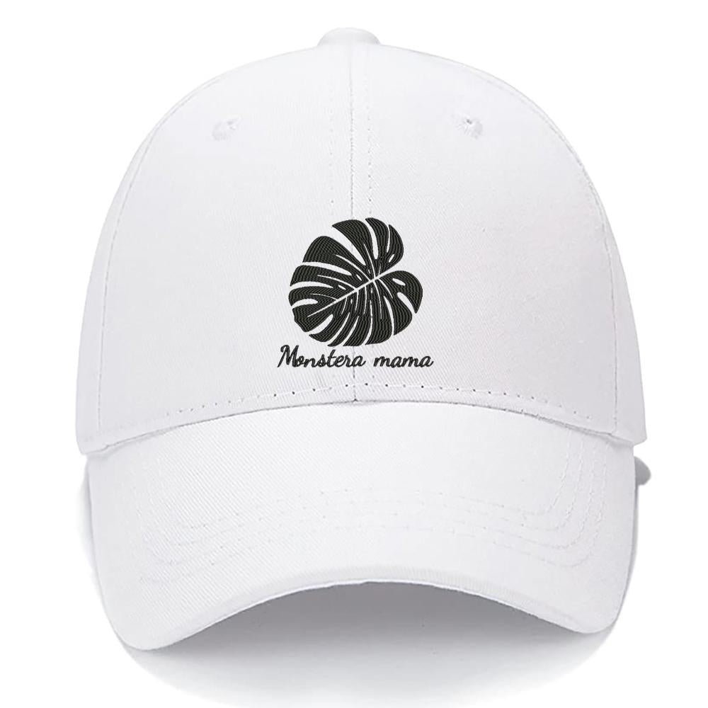 Monstera mama Monstera Deliciosa plant Leaf Men Women Unisex Baseball Cap Classic Low Profile Adjustable Strapback Baseball Cap Dad-Hat