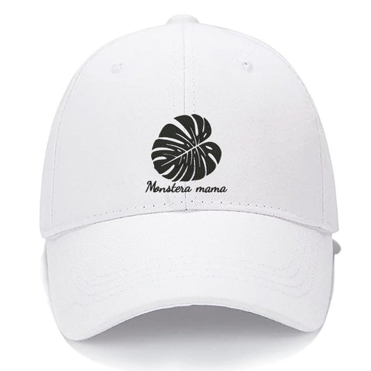 Monstera mama Monstera Deliciosa plant Leaf Men Women Unisex Baseball Cap Classic Low Profile Adjustable Strapback Baseball Cap Dad-Hat
