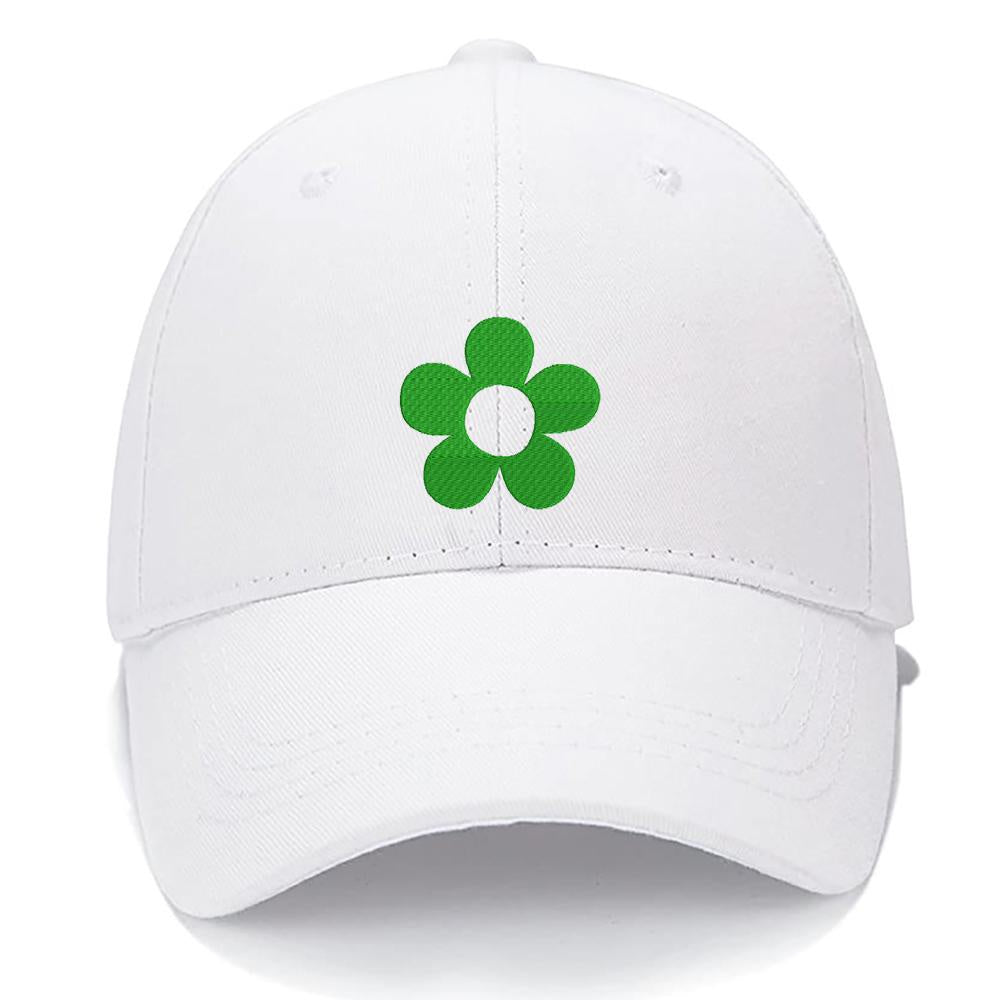 Hippie Flower Peace LOGO Men Women Unisex Baseball Cap Classic Low Profile Adjustable Strapback Baseball Cap Dad-Hat