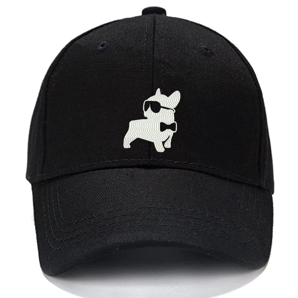 Fancy French Bull Dog Men Women Unisex Baseball Cap Classic Low Profile Adjustable Strapback Baseball Cap Dad-Hat