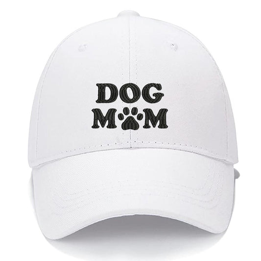 Dog Mom Men Women Unisex Baseball Cap Classic Low Profile Adjustable Strapback Baseball Cap Dad-Hat