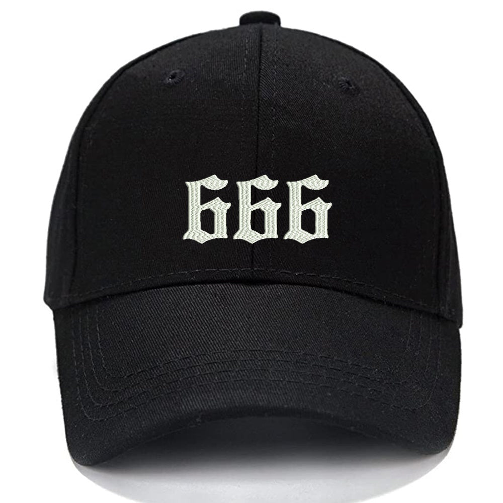 Devil Number 666 Men Women Unisex Baseball Cap Classic Low Profile Adjustable Strapback Baseball Cap Dad-Hat