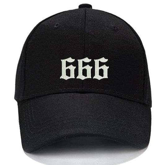 Devil Number 666 Men Women Unisex Baseball Cap Classic Low Profile Adjustable Strapback Baseball Cap Dad-Hat