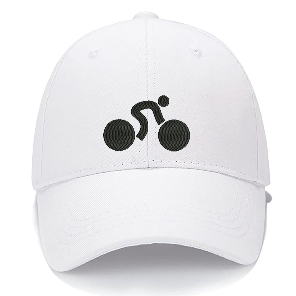 Cycling Logo Bike Triathlon Bicycle Men Women Unisex Baseball Cap Classic Low Profile Adjustable Strapback Baseball Cap Dad-Hat