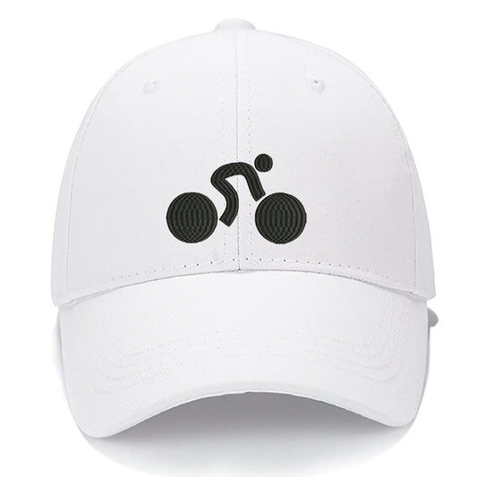 Cycling Logo Bike Triathlon Bicycle Men Women Unisex Baseball Cap Classic Low Profile Adjustable Strapback Baseball Cap Dad-Hat