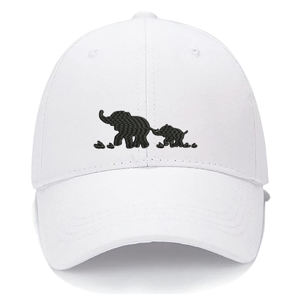 ELEPHANTS MAMA BABY Men Women Unisex Baseball Cap Classic Low Profile Adjustable Strapback Baseball Cap Dad-Hat
