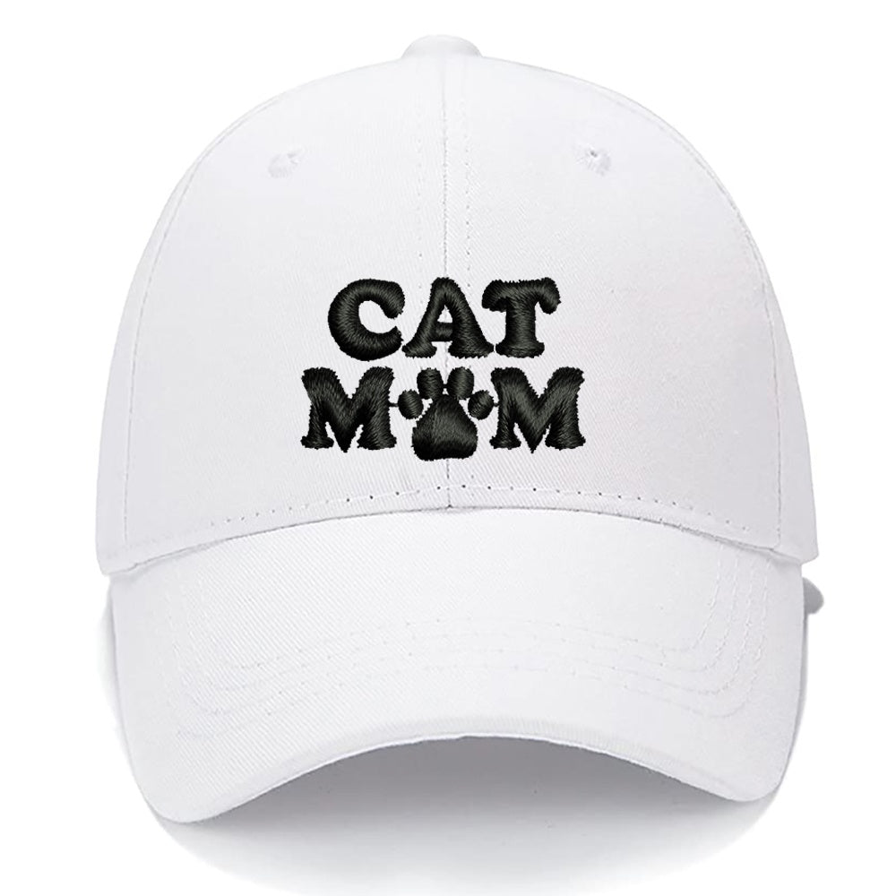 Cat Mom Men Women Unisex Baseball Cap Classic Low Profile Adjustable Strapback Baseball Cap Dad-Hat