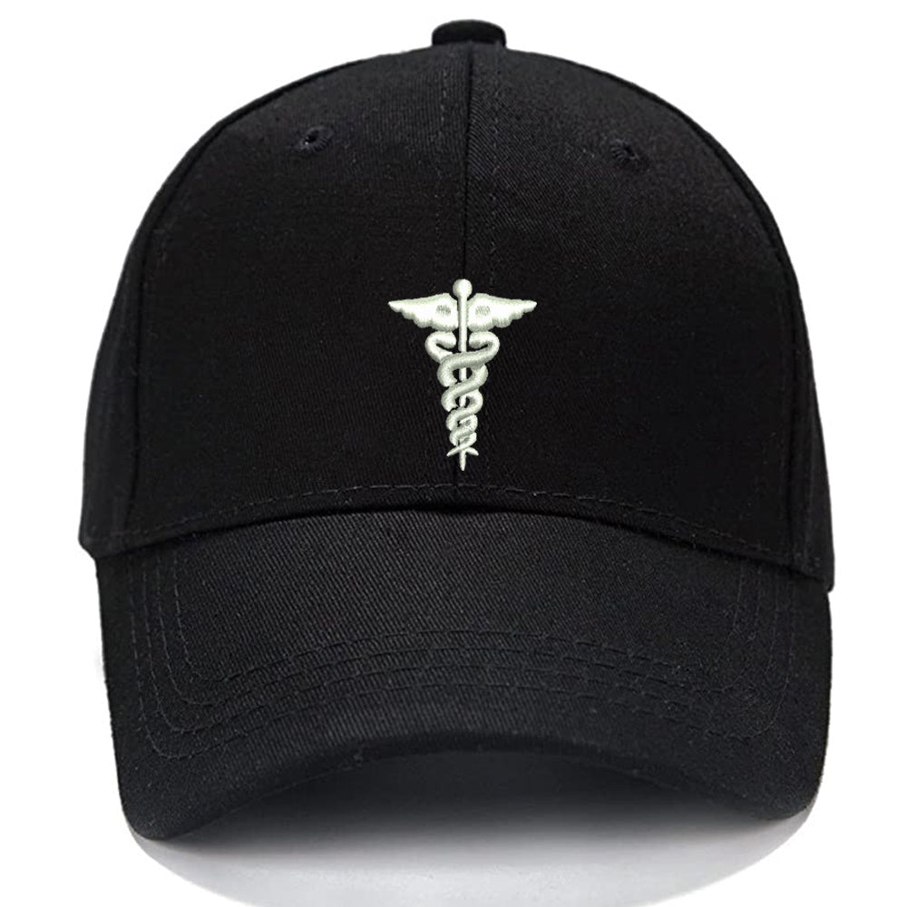 Caduceus Nurse Men Women Unisex Baseball Cap Classic Low Profile Adjustable Strapback Baseball Cap Dad-Hat