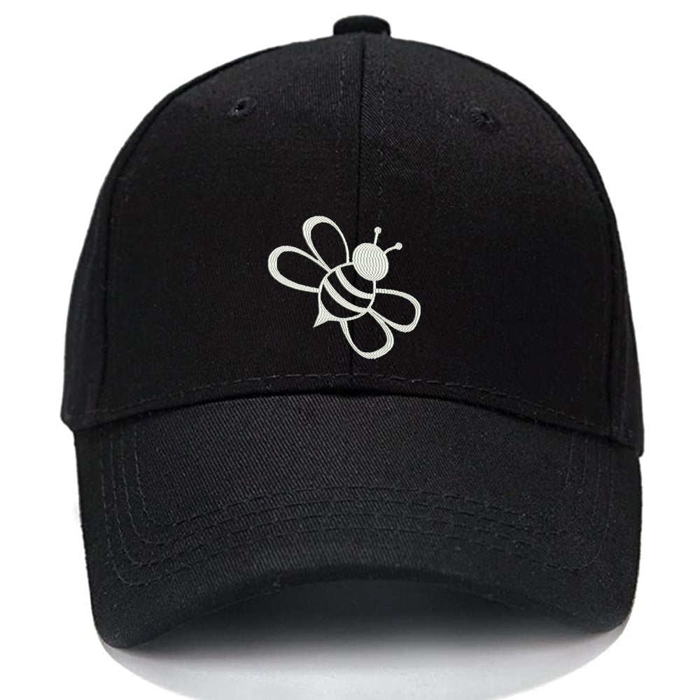 Bee Men Women Unisex Baseball Cap Classic Low Profile Adjustable Strapback Baseball Cap Dad-Hat