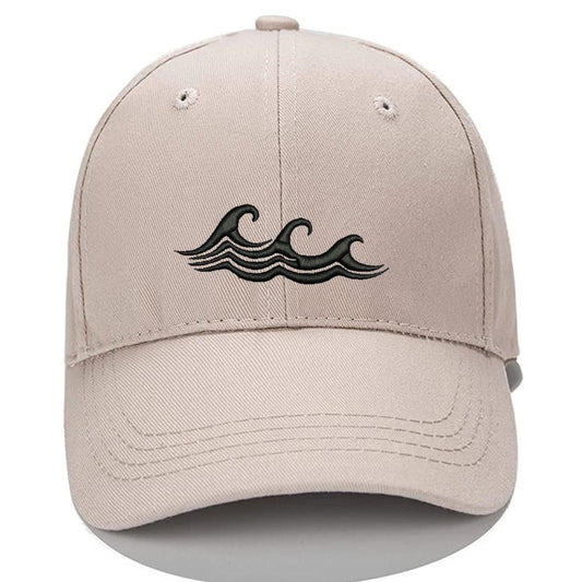 Sea Wave Men Women Unisex Baseball Cap Classic Low Profile Adjustable Strapback Baseball Cap Dad-Hat