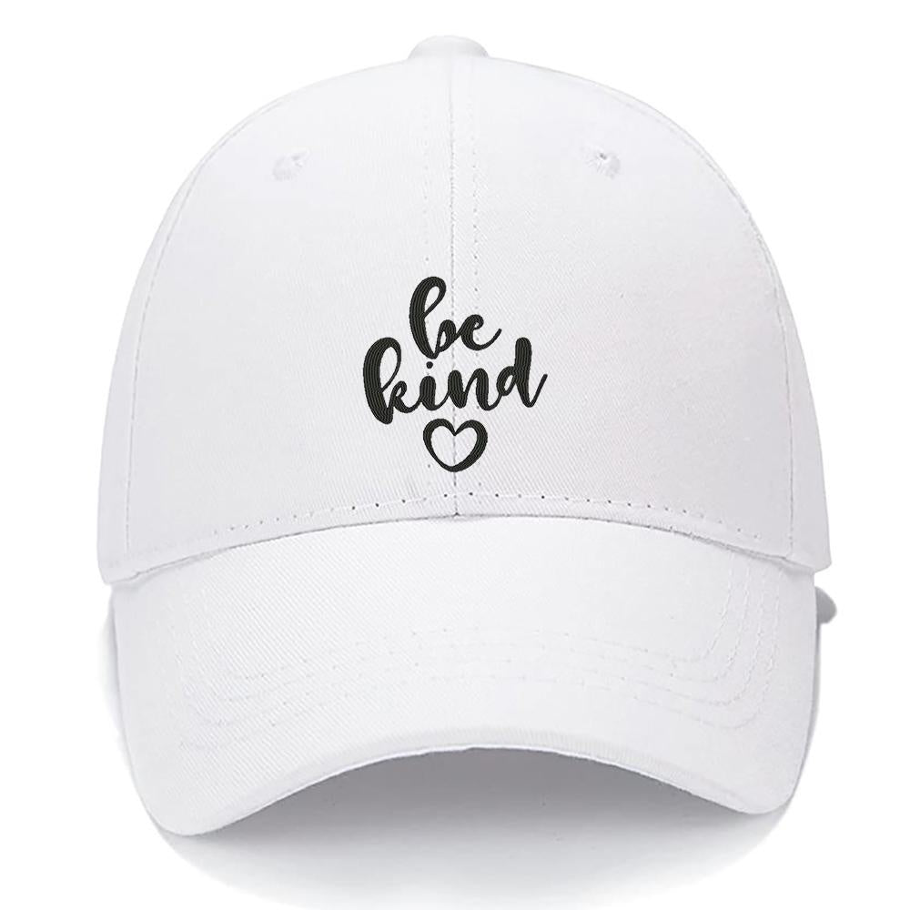 Be Kind Heart Men Women Unisex Baseball Cap Classic Low Profile Adjustable Strapback Baseball Cap Dad-Hat