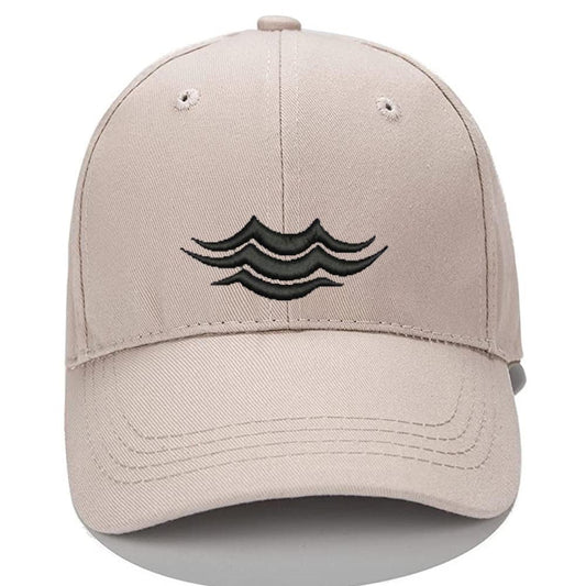 Sea Wave Men Women Unisex Baseball Cap Classic Low Profile Adjustable Strapback Baseball Cap Dad-Hat Khaki