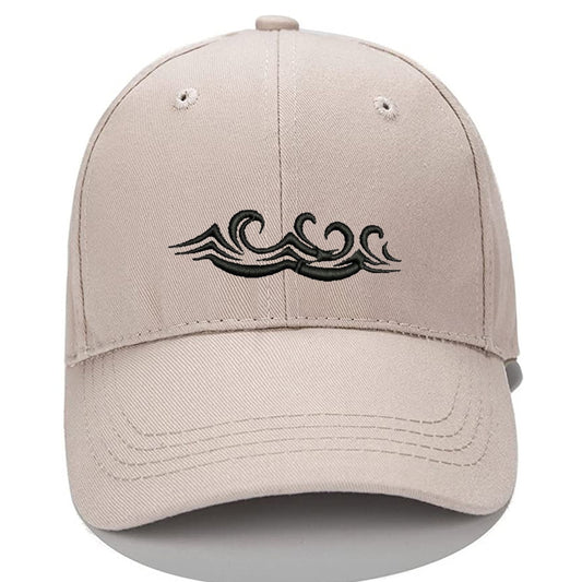 Sea Wave Men Women Unisex Baseball Cap Classic Low Profile Adjustable Strapback Baseball Cap Dad-Hat