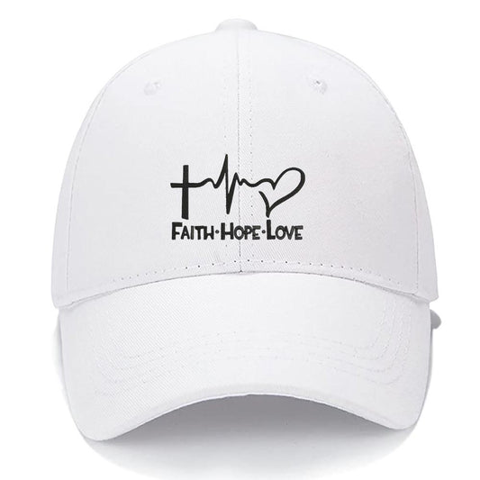 Faith,Hope,Love Embroidered Logo Men Women Unisex Baseball Cap Classic Low Profile Adjustable Strapback Baseball Cap Dad-Hat (2)
