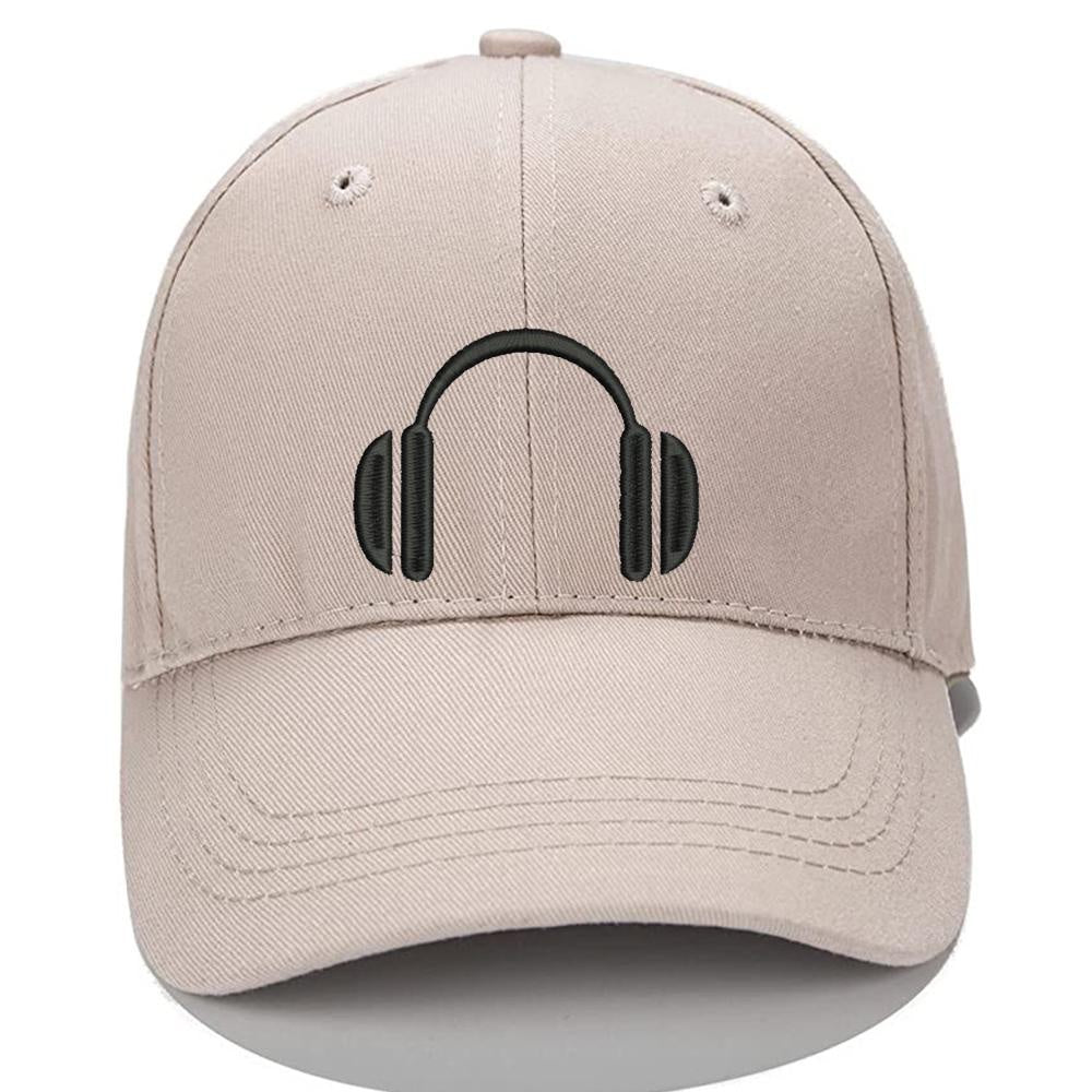 Earphone Men Women Unisex Baseball Cap Classic Low Profile Adjustable Strapback Baseball Cap Dad-Hat