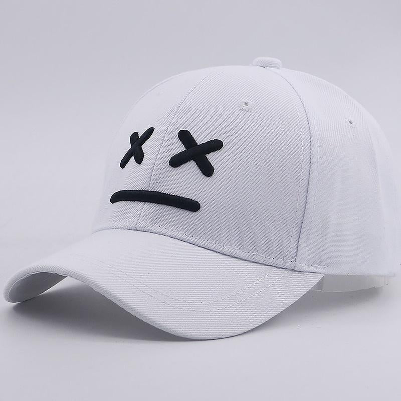 Sad Boy Baseball Cap Cotton Adjustable 3D Embroidery Caps Sad Face Hip Hop Snapback Hat