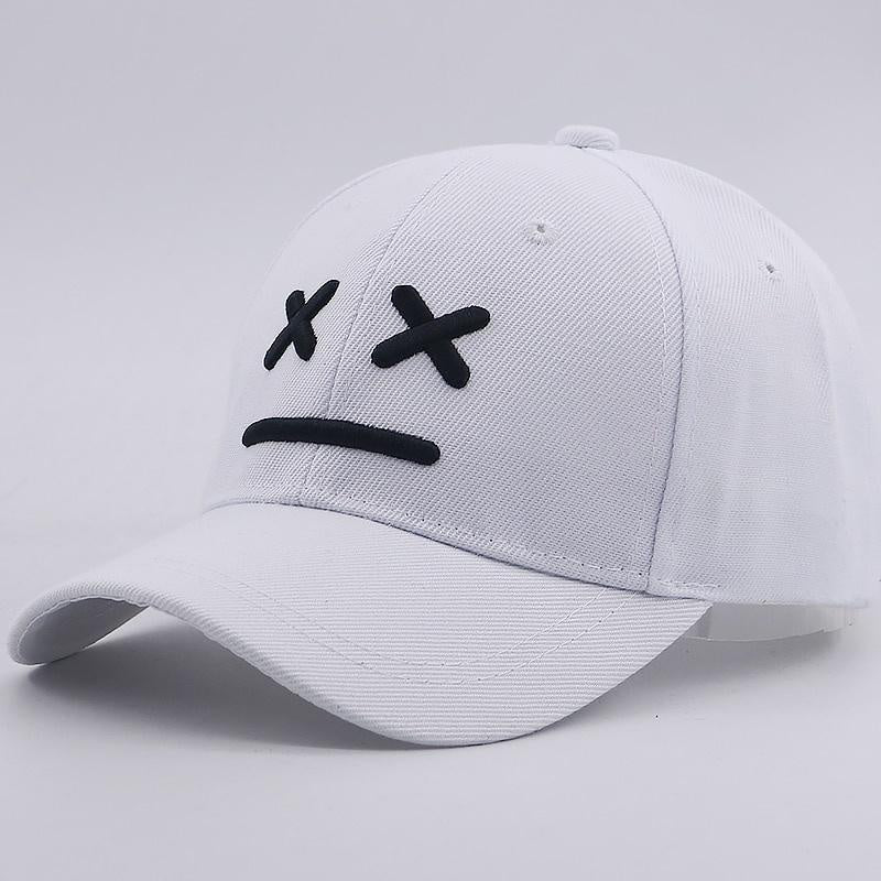 Sad Boy Baseball Cap Cotton Adjustable 3D Embroidery Caps Sad Face Hip Hop Snapback Hat