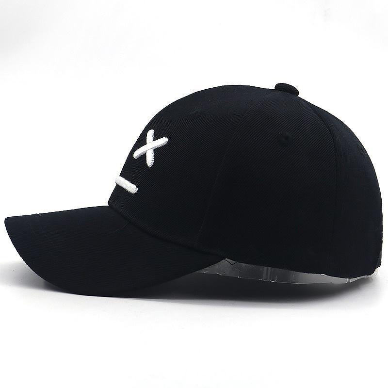 Sad Boy Baseball Cap Cotton Adjustable 3D Embroidery Caps Sad Face Hip Hop Snapback Hat