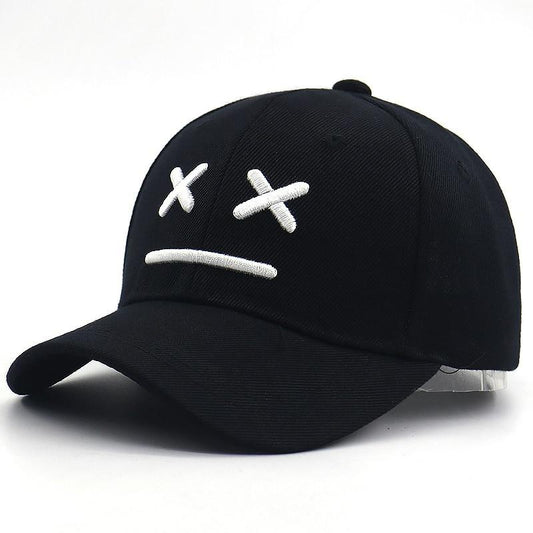 Sad Boy Baseball Cap Cotton Adjustable 3D Embroidery Caps Sad Face Hip Hop Snapback Hat