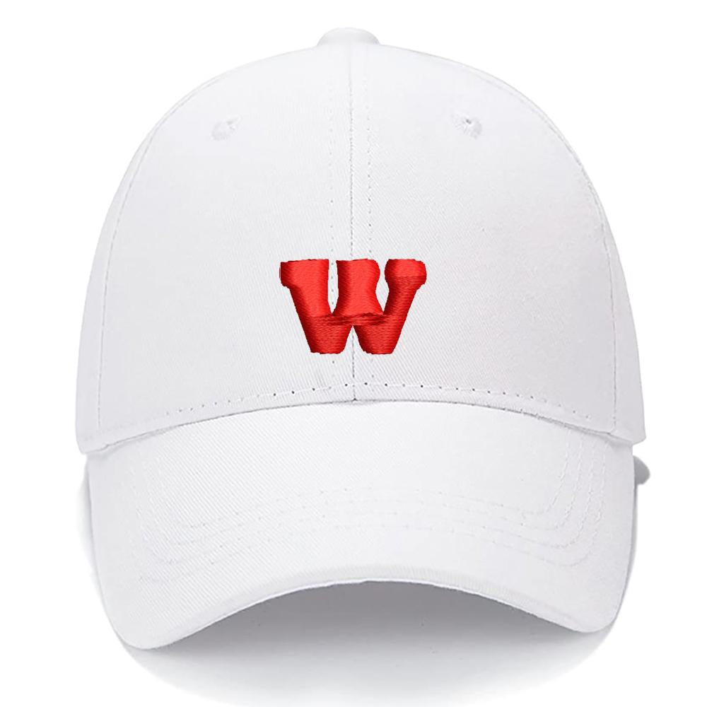 Lucky Letters W Men Women Unisex Baseball Cap Classic Low Profile Adjustable Strapback Baseball Cap Dad-Hat
