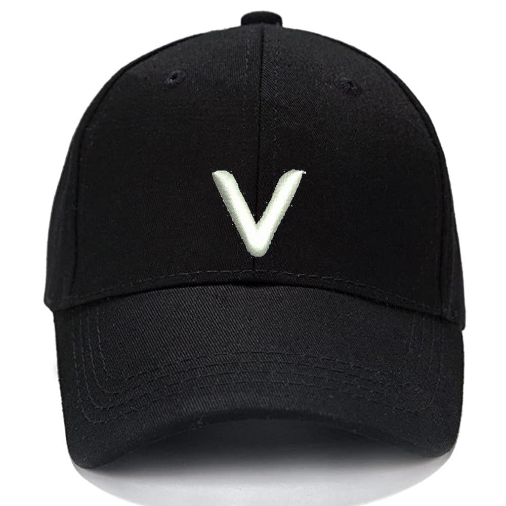 Lucky Letters V-2 Men Women Unisex Baseball Cap Classic Low Profile Adjustable Strapback Baseball Cap Dad-Hat