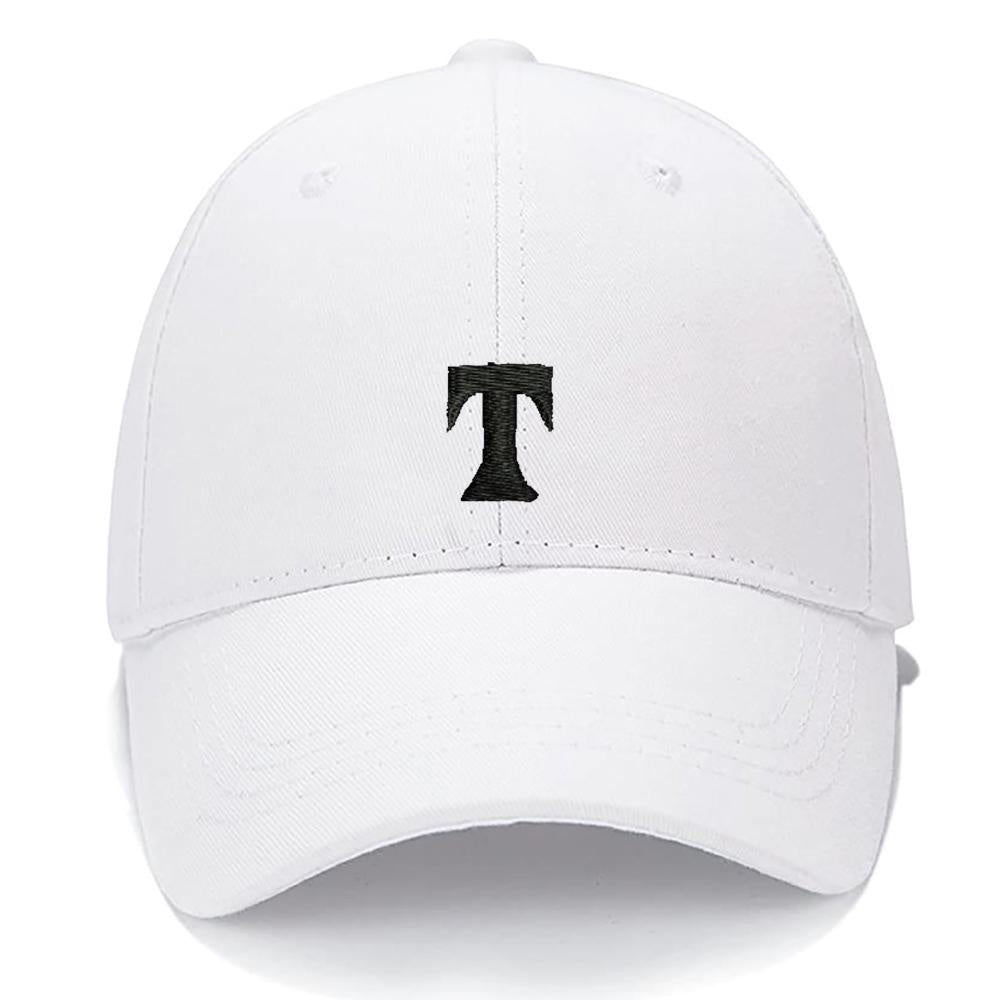 Lucky Letters T Men Women Unisex Baseball Cap Classic Low Profile Adjustable Strapback Baseball Cap Dad-Hat