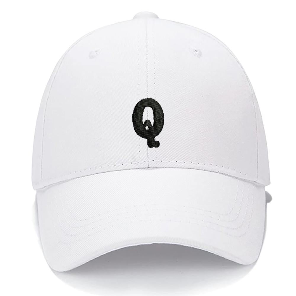 Lucky Letters Q Men Women Unisex Baseball Cap Classic Low Profile Adjustable Strapback Baseball Cap Dad-Hat