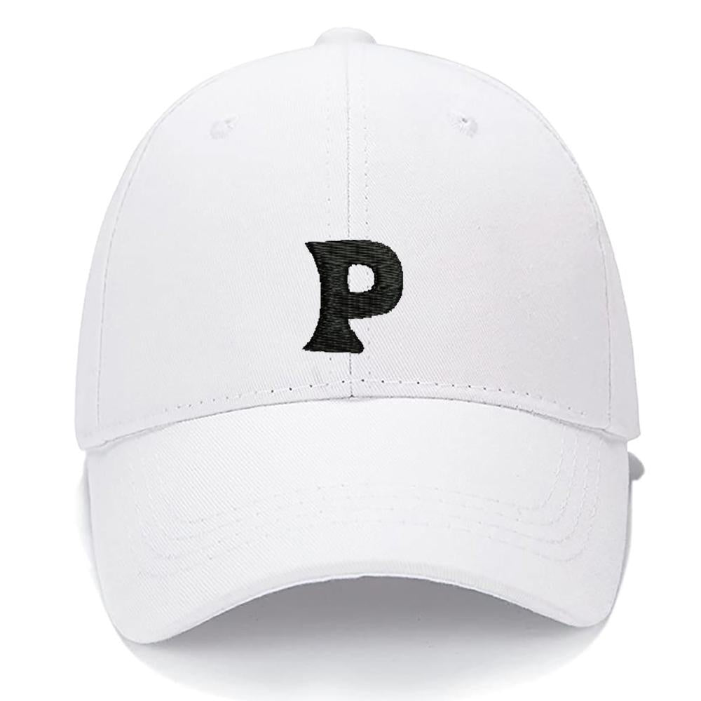 Lucky Letters P Men Women Unisex Baseball Cap Classic Low Profile Adjustable Strapback Baseball Cap Dad-Hat