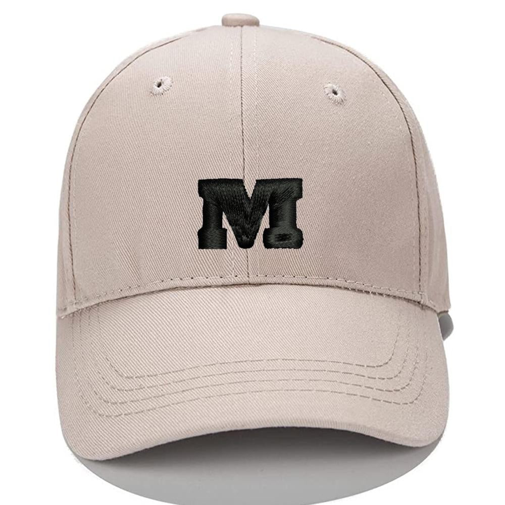 Lucky Letters M-Men Women Unisex Baseball Cap Classic Low Profile Adjustable Strapback Baseball Cap Dad-Hat