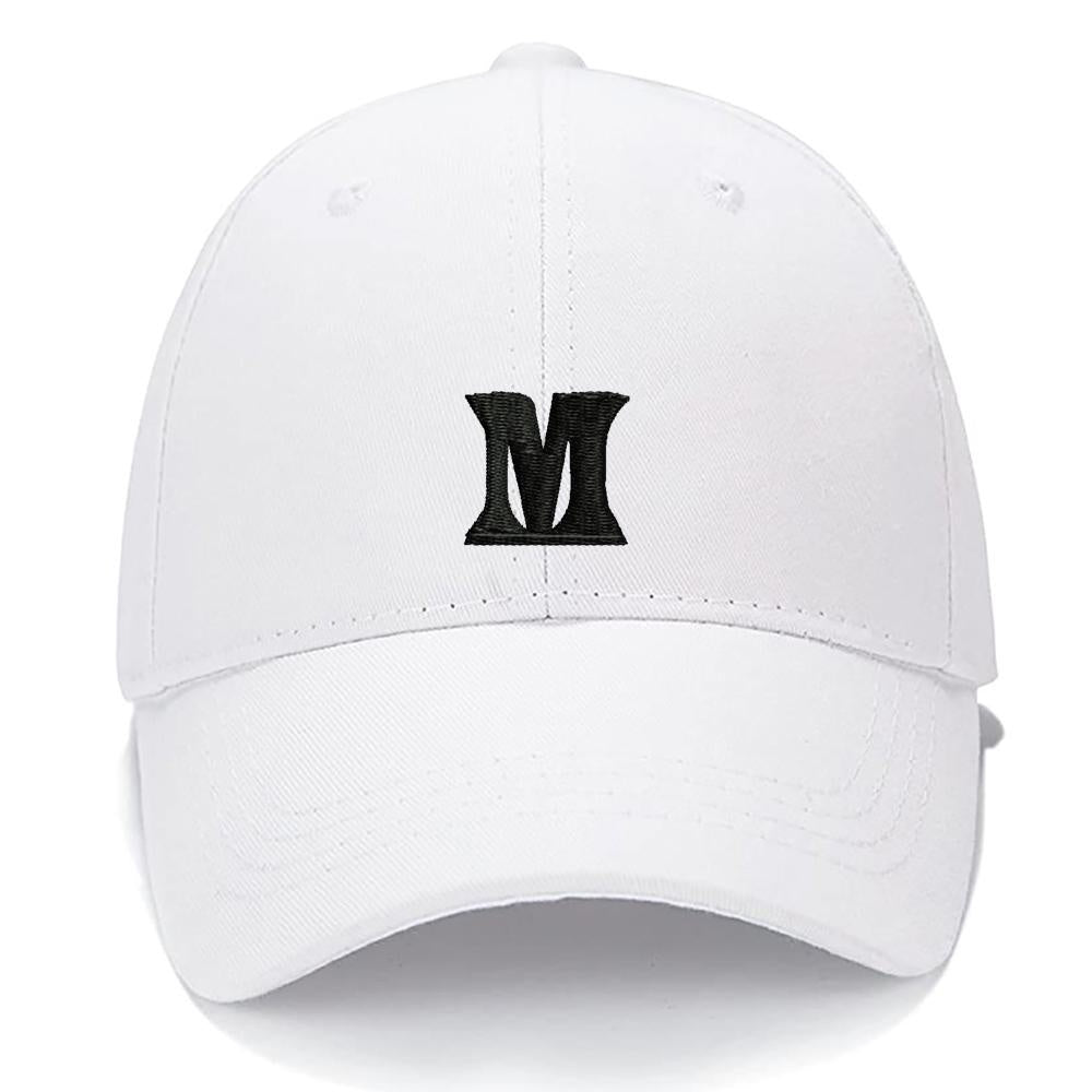 Lucky Letters M Men Women Unisex Baseball Cap Classic Low Profile Adjustable Strapback Baseball Cap Dad-Hat