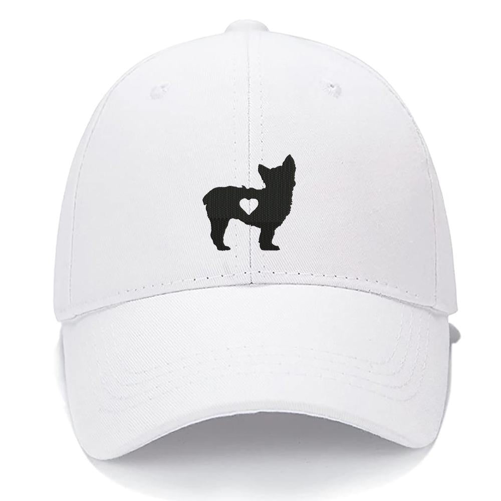 Yorkshire Terrier With Heart Dog Mom Dog Dad Men Women Unisex Baseball Cap Classic Low Profile Adjustable Strapback Baseball Cap Dad-Hat