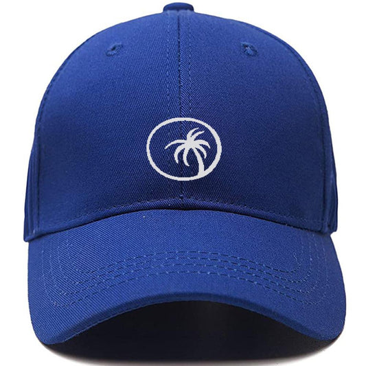 Palm Tree Oval Round Men Women Unisex Baseball Cap Classic Low Profile Adjustable Strapback Baseball Cap Dad-Hat