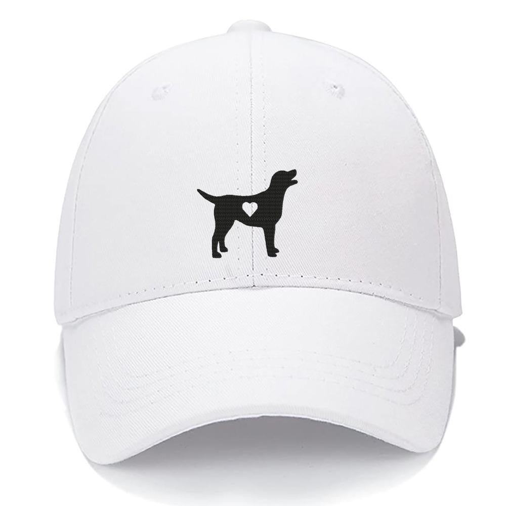 Labrador Retriever Heart Dog Mom Dog Dad Men Women Unisex Baseball Cap Classic Low Profile Adjustable Strapback Baseball Cap Dad-Hat