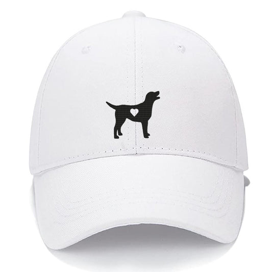 Labrador Retriever Heart Dog Mom Dog Dad Men Women Unisex Baseball Cap Classic Low Profile Adjustable Strapback Baseball Cap Dad-Hat
