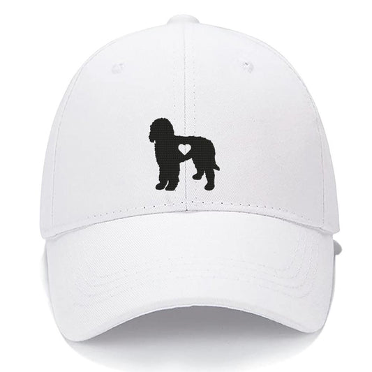 Labradoodle Heart Dog Mom Dog Dad Men Women Unisex Baseball Cap Classic Low Profile Adjustable Strapback Baseball Cap Dad-Hat