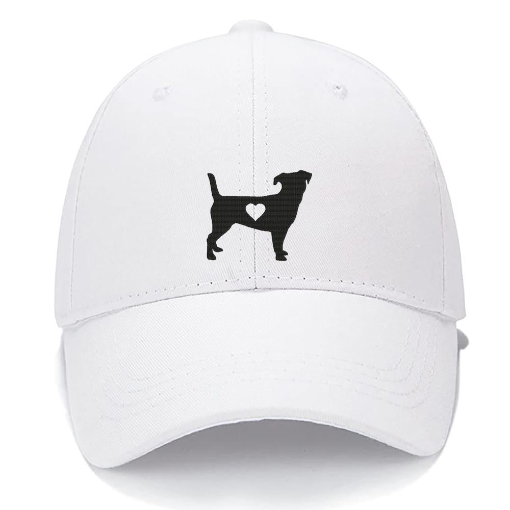 Jack Russell Terrier Heart Dog Mom Dog Dad Men Women Unisex Baseball Cap Classic Low Profile Adjustable Strapback Baseball Cap Dad-Hat