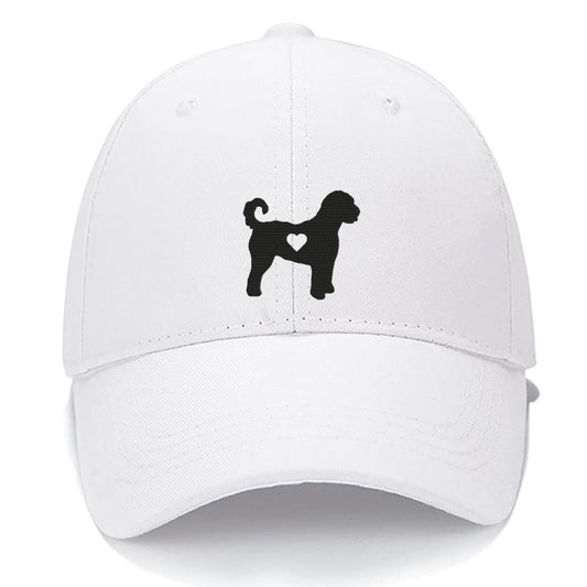 Golden Doodle Heart Dog Mom Dog Dad Men Women Unisex Baseball Cap Classic Low Profile Adjustable Strapback Baseball Cap Dad-Hat