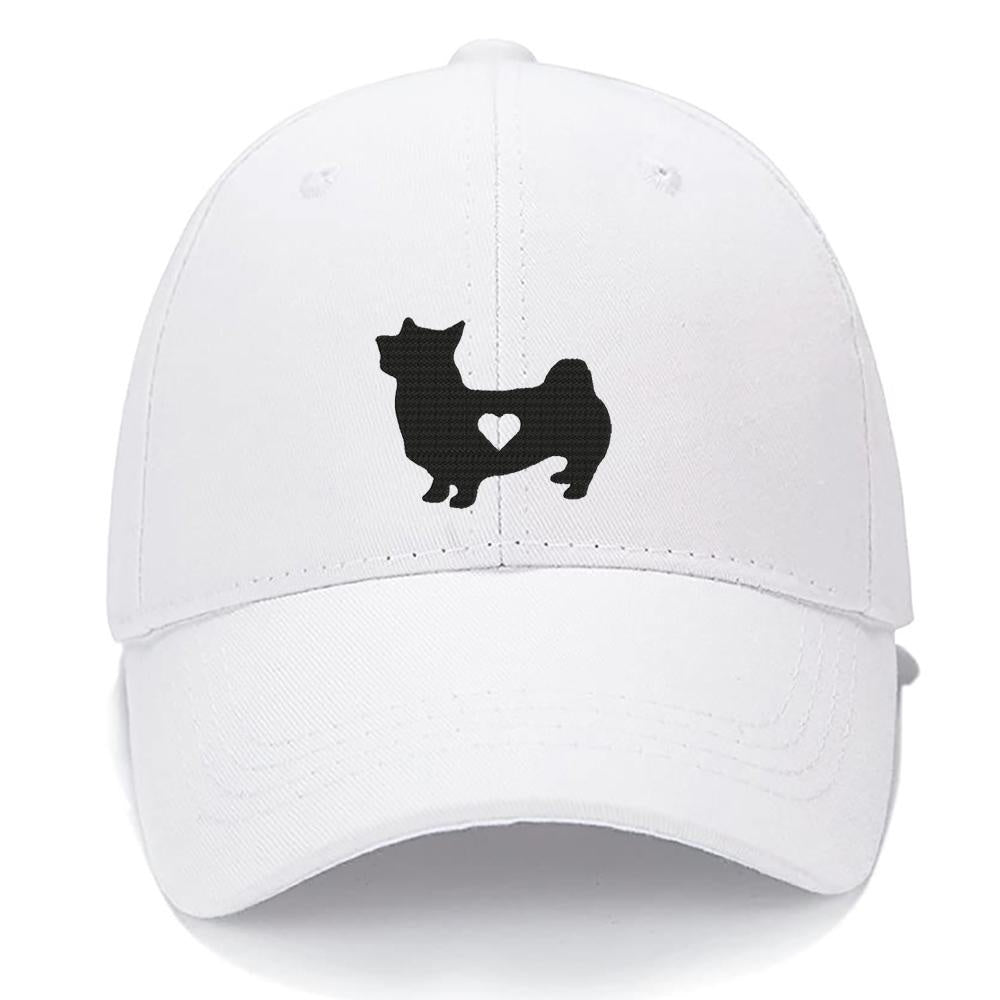 Corgi Heart Dog Mom Dog Dad Men Women Unisex Baseball Cap Classic Low Profile Adjustable Strapback Baseball Cap Dad-Hat