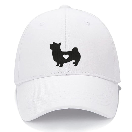 Corgi Heart Dog Mom Dog Dad Men Women Unisex Baseball Cap Classic Low Profile Adjustable Strapback Baseball Cap Dad-Hat