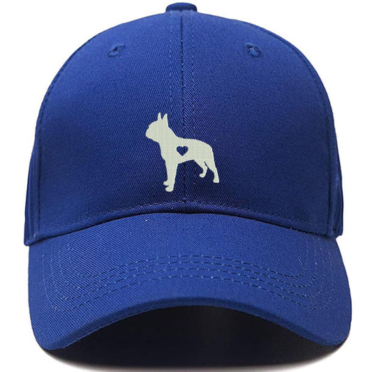 Boston Terrier Heart Dog Mom Dad Men Women Unisex Baseball Cap Classic Low Profile Adjustable Strapback Baseball Cap Dad-Hat