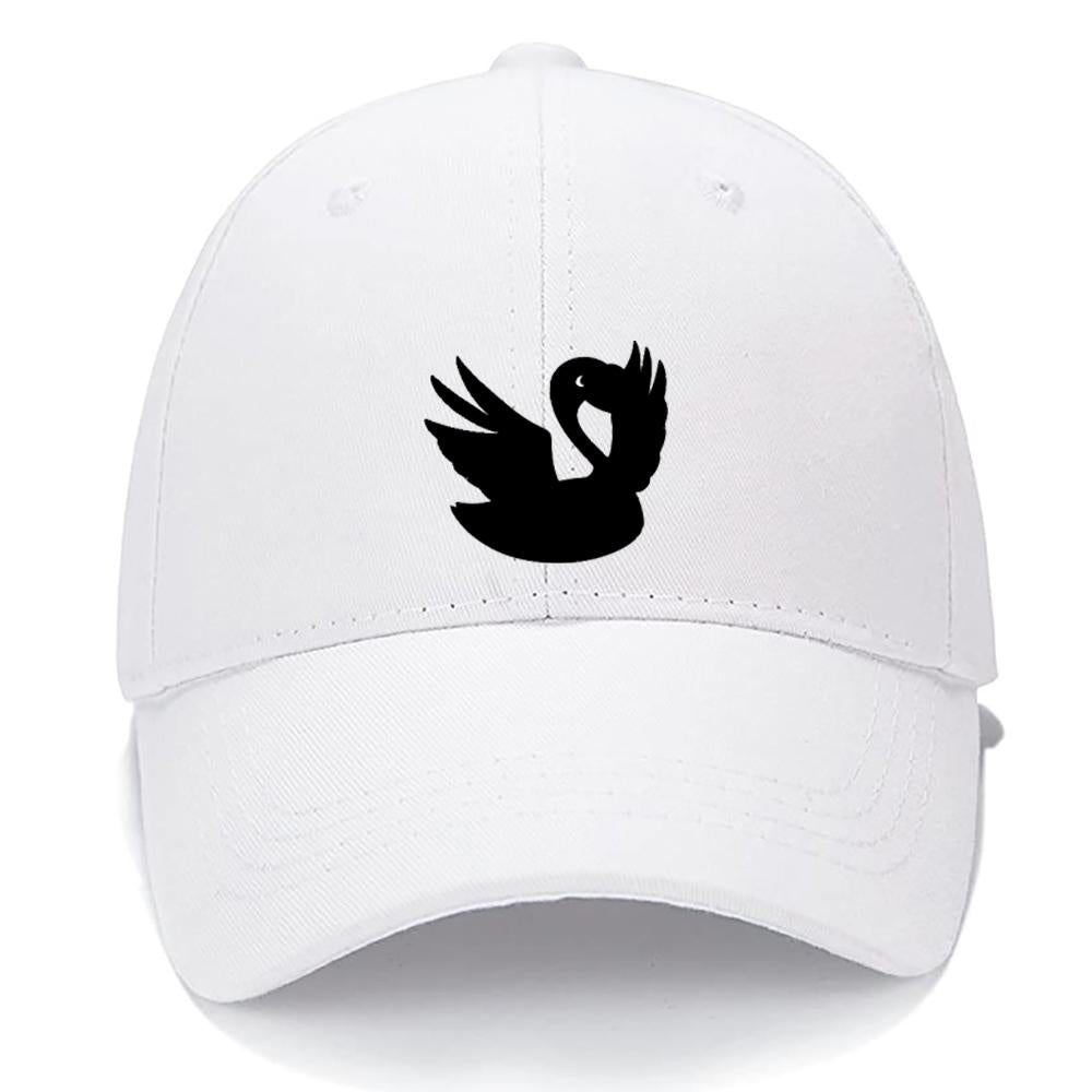 Swan Men Women Unisex Baseball Cap Personalized Unique Fashion Classic Low Profile Adjustable Strapback Baseball Cap Dad-Hat