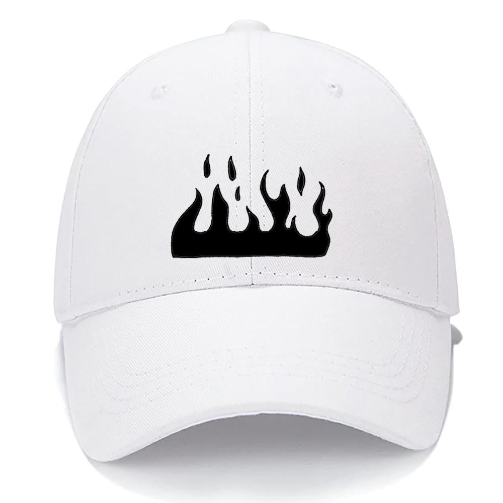 Flame Men Women Unisex Baseball Cap Personalized Unique Fashion Classic Low Profile Adjustable Strapback Baseball Cap Dad-Hat